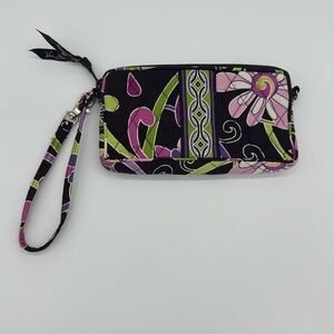 *VERA BRADLEY* Brown‎ Paisley Floral Zipper Wallet